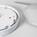 Plafon LED 24W Okrągły Ø285 mm Hublot Przezroczysty ze Światłem Awaryjnym Niestałym IP65