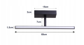 Kinkiet LED łazienkowy - 60cm - 14w czarny