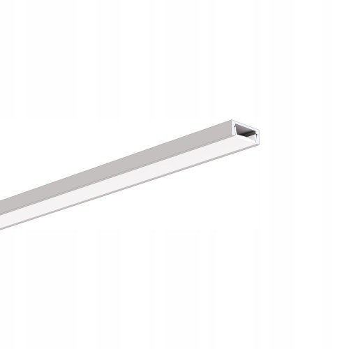 PROFIL LED MICRO-ALU 2MB SREBRNY ANODOWANY + OSŁONA MLECZNA KA-COM