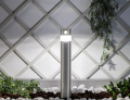 Lampa Ogrodowa Solarna Zewnętrzna LED 1.5W Naziemna Słupek ze Stali Nierdzewnej z Czujnikiem Ruchu Inti Inox 5000K