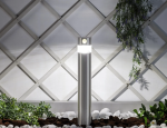 Lampa Ogrodowa Solarna Zewnętrzna LED 1.5W Naziemna Słupek ze Stali Nierdzewnej z Czujnikiem Ruchu Inti Inox 5000K