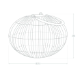Lampa ogrodowa solarna LED stołowa SIRPUR ratan 2700K - 3200K