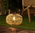 Lampa ogrodowa solarna LED stołowa SIRPUR ratan 2700K - 3200K