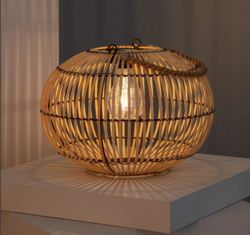Lampa ogrodowa solarna LED stołowa SIRPUR ratan 2700K - 3200K