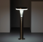 Oprawa Ogrodowa Zewnętrzna LED 6W Powierzchnia Stopy 45cm z Czujnikiem Ruchu Helios Inox 4000K