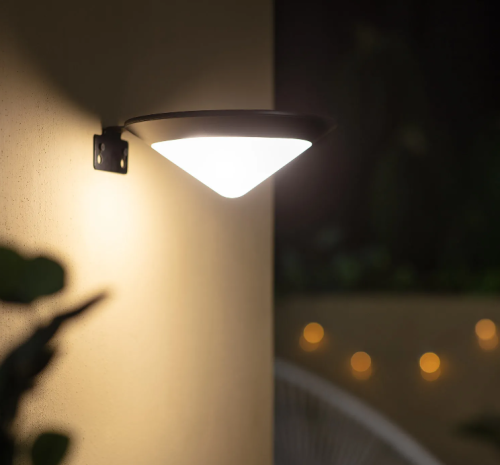 Kinkiet elewacyjny solarny LED z czujnikiem ruchu Tuscon 3800K - 4200K aluminium