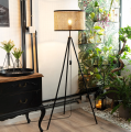 Lampa podłogowa Huela E27 ratan