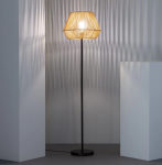 Lampa podłogowa Kirito E27 pleciony papier