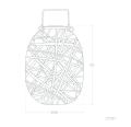 Lampa ogrodowa solarna LED stołowa Baihar ratan 2700K - 3200K