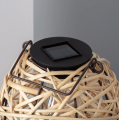 Lampa ogrodowa solarna LED stołowa Baihar ratan 2700K - 3200K
