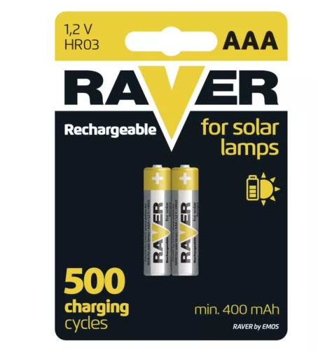 Akumulator NiMH Raver Solar AAA (R03) blister 2 szt. B7414