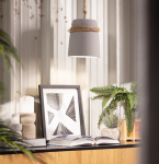 Lampa Wisząca z Betonu z Liną Dawan