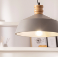 Lampa Wisząca betonowo-drewniana Kukojoa E27