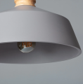 Lampa Wisząca betonowo-drewniana Kukojoa E27