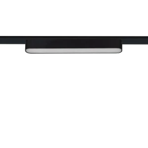 Reflektor LED Liniowy do Szyn Magnetycznych Jednofazowych 25mm Super Slim 12W 48V CRI90 Czarny 222mm