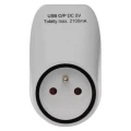 Gniazdo + 2x USB P0071 1× 2P + PE + 2× USB 5 V DC max. 2100mA
