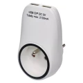 Gniazdo + 2x USB P0071 1× 2P + PE + 2× USB 5 V DC max. 2100mA