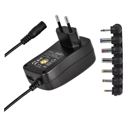 Zasilacz impulsowy 1000mA z wymiennymi końcówkami, USB N3111