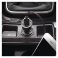 Zasilacz samochodowy USB BASIC 2,1A + kabel microUSB + USB-C V0219