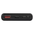 Powerbank EMOS ALPHAQ 10000mAh czarny microUSB + USB C slim