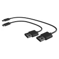 Powerbank EMOS ALPHAQ 10000mAh czarny microUSB + USB C slim