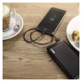 Powerbank EMOS ALPHAQ 10000mAh czarny microUSB + USB C slim