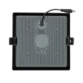 Downlight LED 25W SAMSUNG New Aero Slim Kwadratowy 130 lm/W Mikropryzmatyczny (URG17) LIFUD Czarny Średnica 165x165 mm