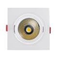 Oczko Downlight LED 10W COB Kwadratowe New Madison (UGR19) Średnica Wycięcia Ø 95 mm