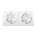Oczko Downlight LED 30W Prostokątne Podwójne New Madison Wycięcie 260x120 mm