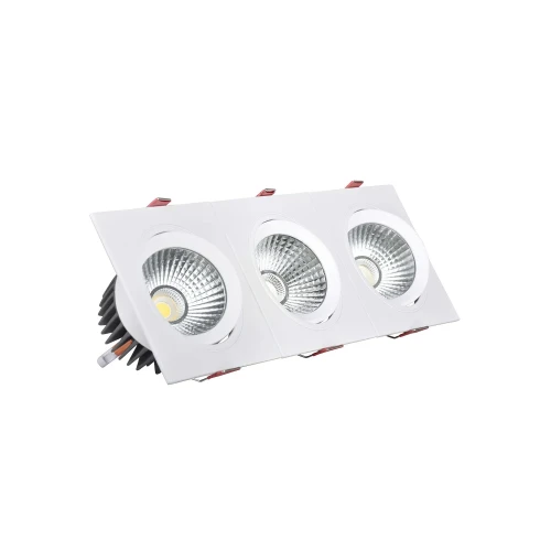 Oczko Downlight LED 15W Prostokątne Potrójne New Madison Wycięcie 255x75 mm