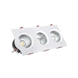 Oczko Downlight LED 45W Prostokątne Potrójne New Madison Wycięcie 400x120 mm