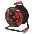 Przedłużacz bębnowy ogrodowy 25 m 4 gn czarny  230V 2,5 mm2