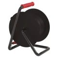 Przedłużacz bębnowy ogrodowy 25 m 4 gn czarny  230V 2,5 mm2