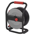 Przedłużacz bębnowy ogrodowy 40m 4 gniazdo, czarny, guma-neopren 230V 2,5 mm2