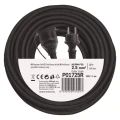 Przedłużacz ogrodowy 25m 1 gniazdo, czarny, guma-neopren, 230 V 2,5 mm2