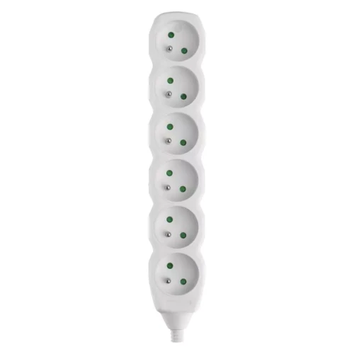 Gniazdo wtykowe 6× 2P + PE max. 3 680W
