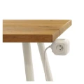 Przedłużacz - kostka 1,9m,  4 gniazda,  biały, PVC,  z USB portem, 1 mm2
