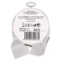 Przedłużacz 1,5m, 1 gniazdo, biały, PVC, 1 mm2