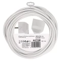 Przedłużacz 10m, 1 gniazdo, biały, PVC, 1,5 mm2