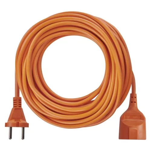 Przedłużacz 10m, 1 gniazdo, pomarańczowy, PVC, 230 V, 1 mm2
