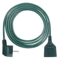 Przedłużacz 2m, 1 gniazdo, zielony, PVC, 1 mm2