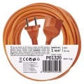 Przedłużacz 20m, 1 gniazdo, pomarańczowy, PVC, 230 V, 1 mm2