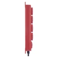 Przedłużacz 3m, 4 gniazda, z wyłącznikiem, czarno-czerwony,  guma-neopren, 1,5 mm2