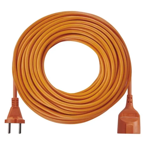 Przedłużacz 30m, 1 gniazdo, pomarańczowy, PVC, 230 V, 1 mm2