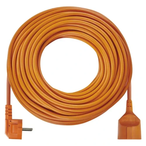 Przedłużacz 40m, 1 gniazdo, pomarańczowy, PVC, 230V, 1,5 mm2