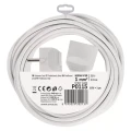 Przedłużacz 5m, 1 gniazdo, biały, PVC, 1 mm2