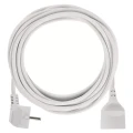 Przedłużacz 5m, 1 gniazdo, biały, PVC, 1,5 mm2