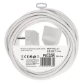 Przedłużacz 5m, 1 gniazdo, biały, PVC, 1,5 mm2