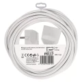 Przedłużacz 7m, 1 gniazdo, biały, PVC, 1 mm2
