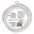 Przedłużacz 7m, 1 gniazdo, biały, PVC, 1,5 mm2